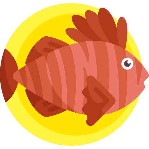 Lion fish Detailed Flat Circular Flat icon
