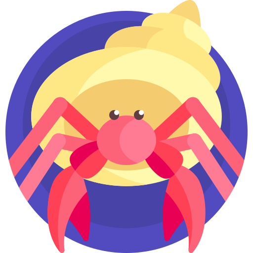 Hermit crab Detailed Flat Circular Flat icon