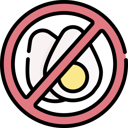 geen eieren Special Lineal color icoon