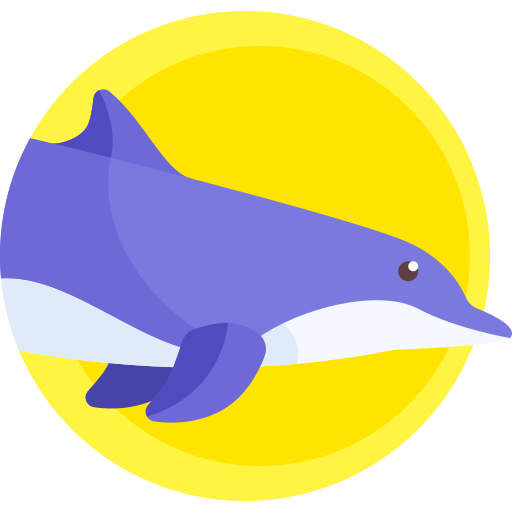 Дельфин Detailed Flat Circular Flat иконка