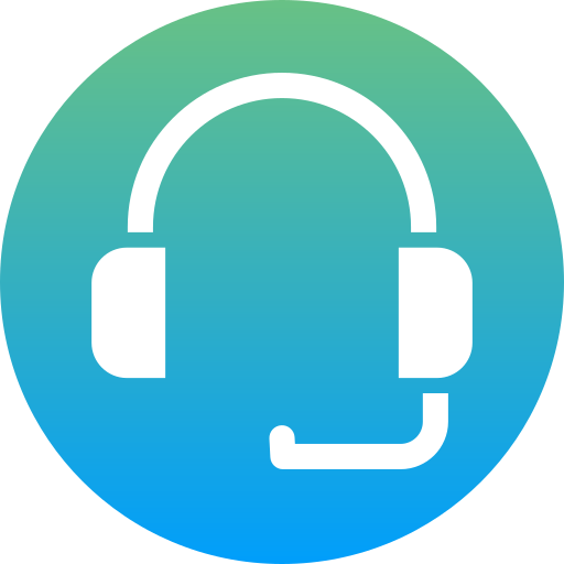 zestaw słuchawkowy Generic Flat Gradient ikona