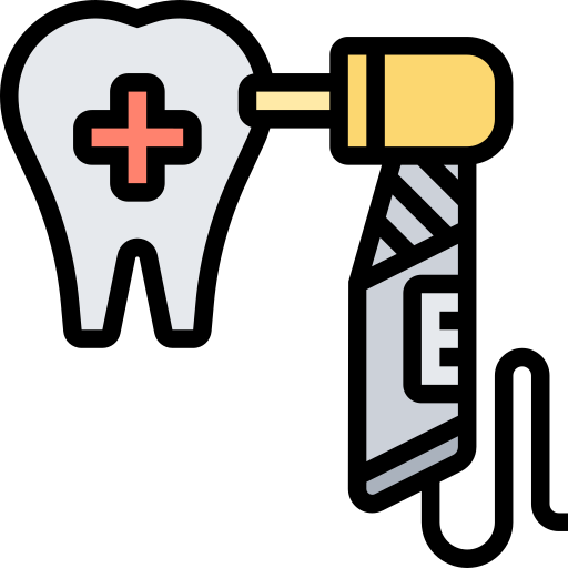 Tooth drill Meticulous Lineal Color icon