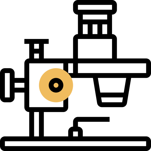 현미경 Meticulous Yellow shadow icon