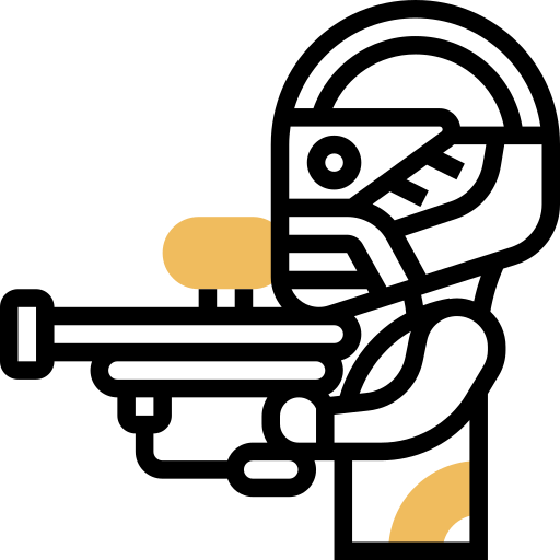 Paintball gun Meticulous Yellow shadow icon