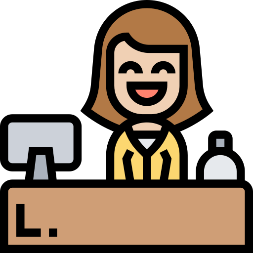 Receptionist Meticulous Lineal Color icon