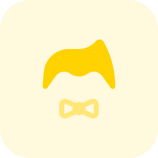 corbata de moño Pixel Perfect Tritone icono