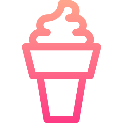 アイスクリーム Basic Gradient Lineal color icon