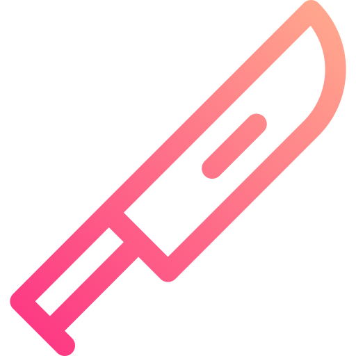 Knife Basic Gradient Lineal color icon
