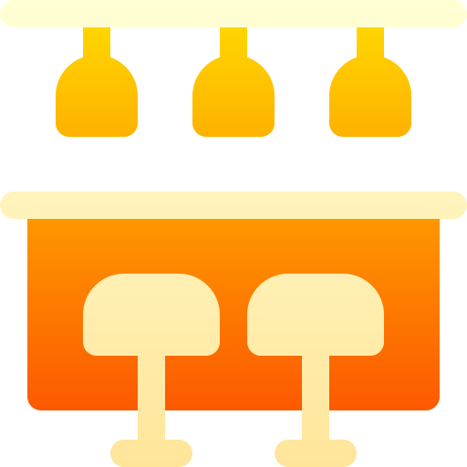 바 카운터 Basic Gradient Gradient icon