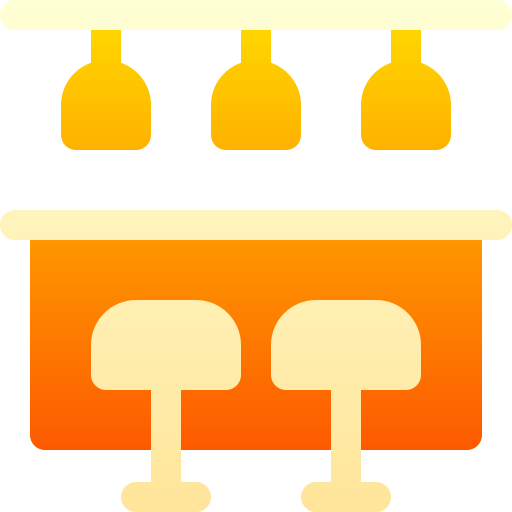 bancone da bar Basic Gradient Gradient icona