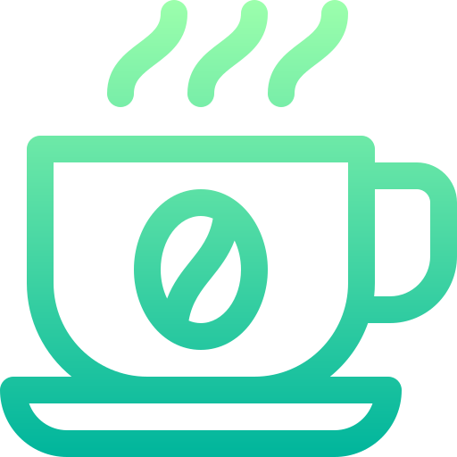 caffè Basic Gradient Lineal color icona