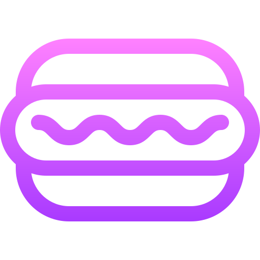 hot-dog Basic Gradient Lineal color Icône