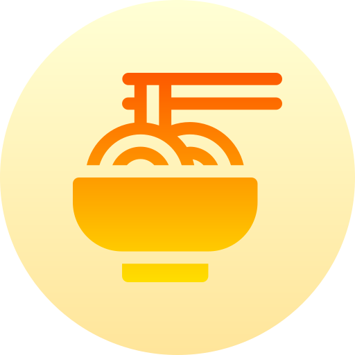 拉麺 Basic Gradient Circular icon