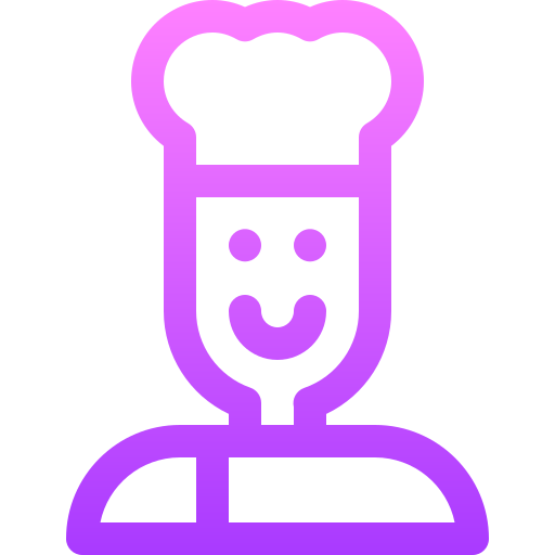 Chef Basic Gradient Lineal color icon