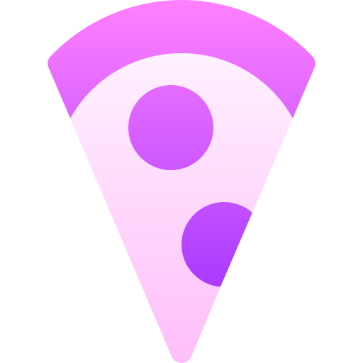 pizza Basic Gradient Gradient icoon