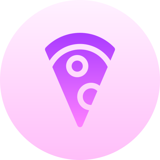 피자 Basic Gradient Circular icon