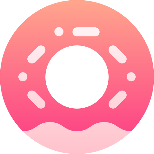 donut Basic Gradient Gradient icoon