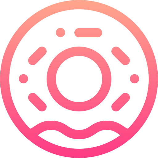 Donut Basic Gradient Lineal color icon