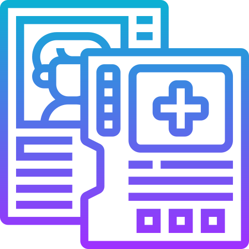 Medical history Meticulous Gradient icon