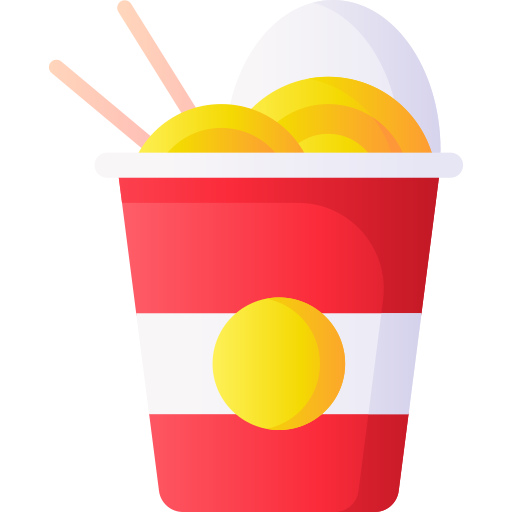 Noodles 3D Basic Gradient icon