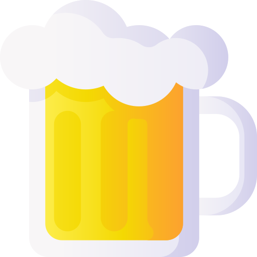 맥주 잔 3D Basic Gradient icon