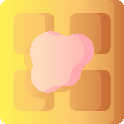 waffeln 3D Basic Gradient icon