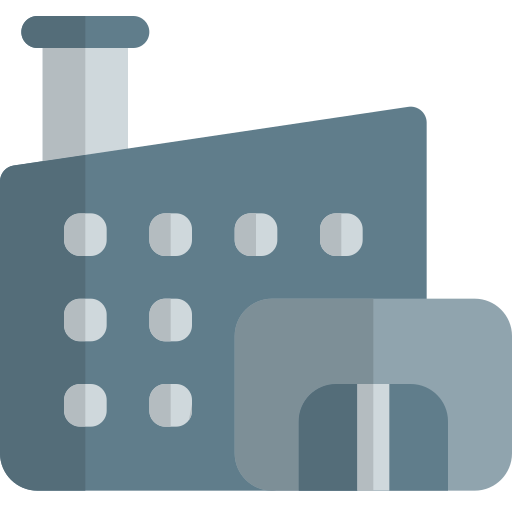 Factory plant Pixel Perfect Flat icon