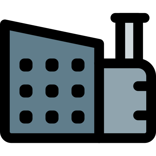 edificio Pixel Perfect Lineal Color icono