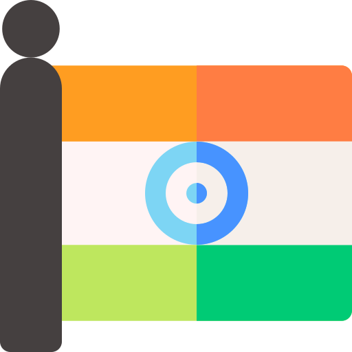 india Basic Rounded Flat icono