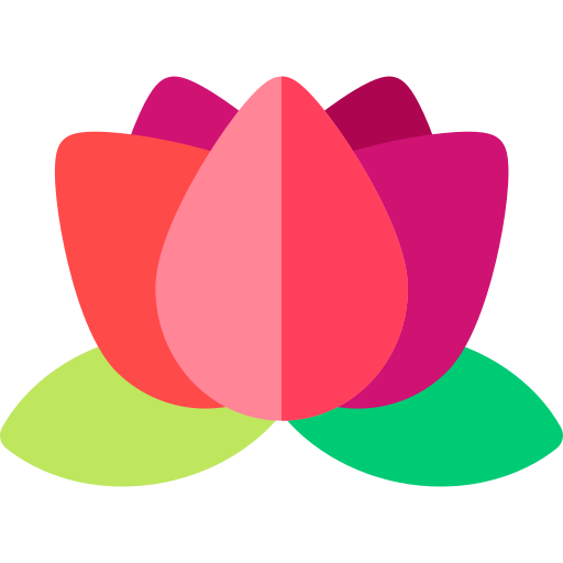 kwiat lotosu Basic Rounded Flat ikona