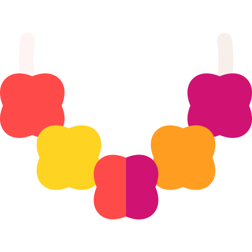 Flower necklace Basic Rounded Flat icon