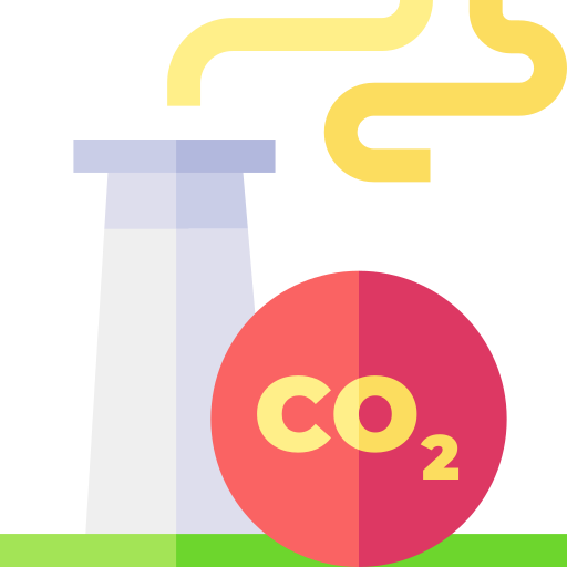 Co2 Basic Straight Flat icon