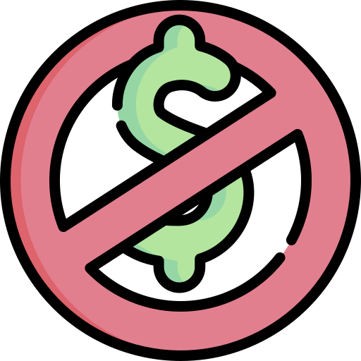 No money Special Lineal color icon