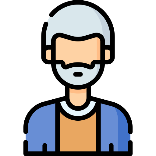 Old man Special Lineal color icon