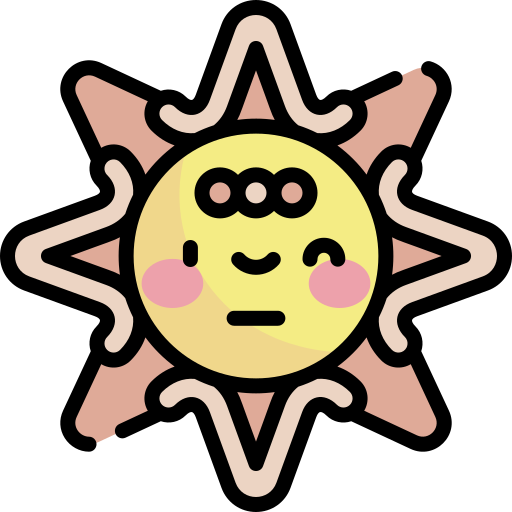 astronomía Kawaii Lineal color icono