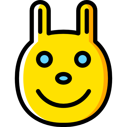 konijn Basic Miscellany Yellow icoon