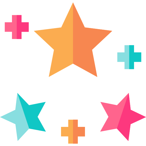 gwiazdy Basic Straight Flat ikona