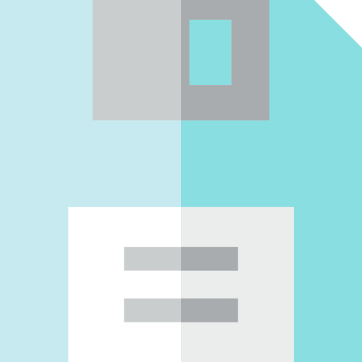 Diskette Basic Straight Flat icon
