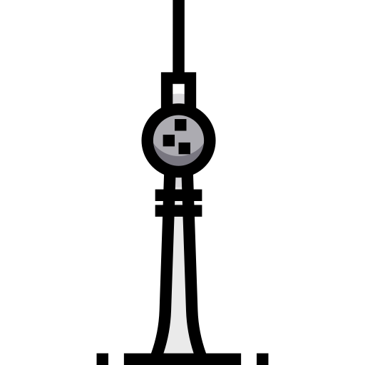 fernsehturm berlijn Detailed Straight Lineal color icoon