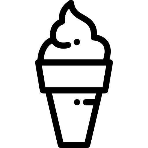 helado Detailed Rounded Lineal icono