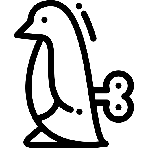 pingüino Detailed Rounded Lineal icono