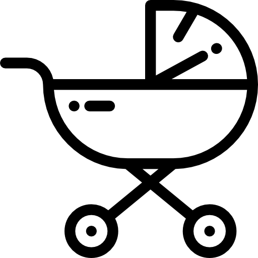 Stroller Detailed Rounded Lineal icon
