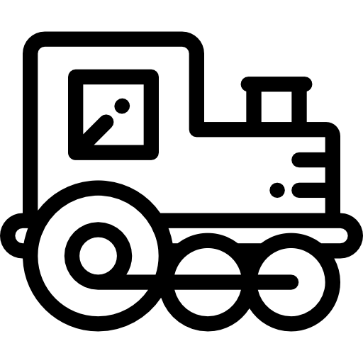 Train Detailed Rounded Lineal icon