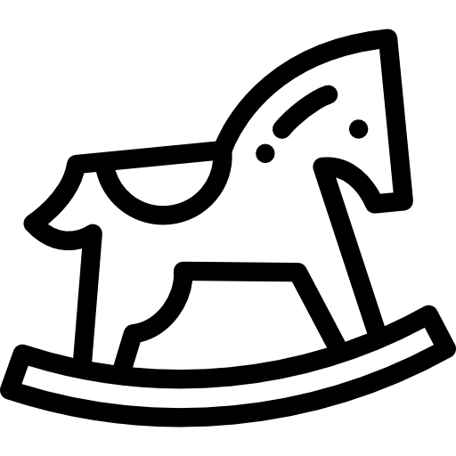 caballo de la afición Detailed Rounded Lineal icono