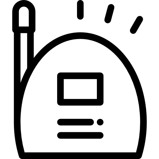 elektroniczna niania Detailed Rounded Lineal ikona