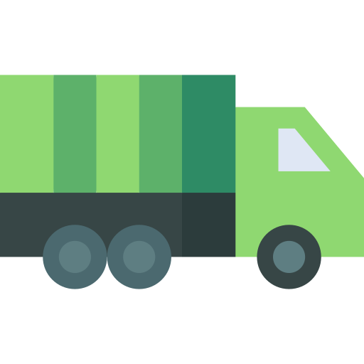 militaire vrachtwagen Basic Straight Flat icoon