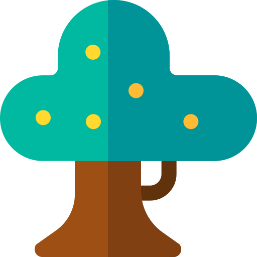 drzewo owocowe Basic Rounded Flat ikona