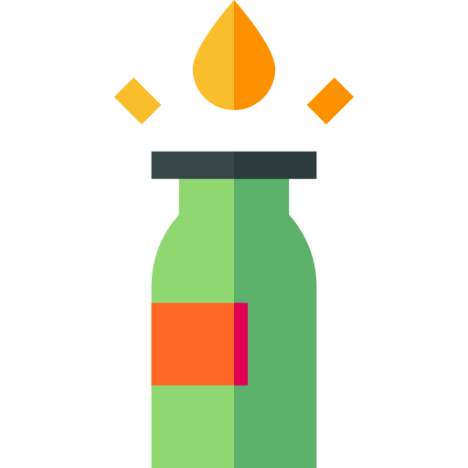Molotov cocktail Basic Straight Flat icon