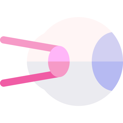 siatkówka oka Basic Rounded Flat ikona