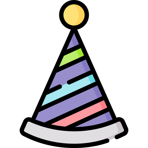 sombrero de fiesta Special Lineal color icono